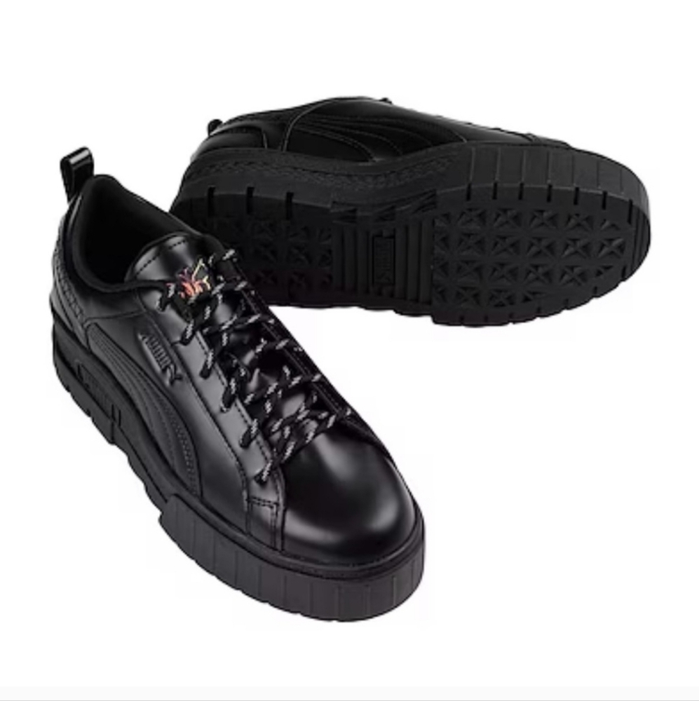 Puma × DUA LIPA Mayze Flutur Black Platform Sneakers Sz 9M - Picture 4 of 13